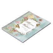 Les Fleurs Peony Roos Tulip Floral Flowers Weddens Notitieboek (Linkerzijde)