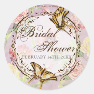 Les Fleurs Peony Roos Tulip Floral Flowers Weddens Ronde Sticker