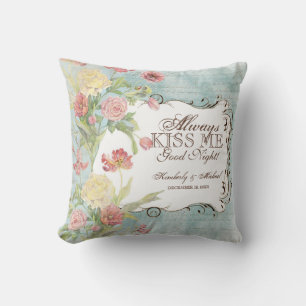Les Fleurs Peony Roos Tulip Iris Floral Flowers Kussen