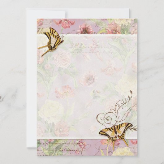 Les Fleurs Pioen Roos Tulp Bloem Bloemen Bruiloft (Voorkant)