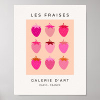 Les Fraises 02 Roze en Oranje Preppy Aardbeien