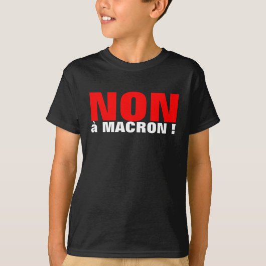 Les Francais choisissent le NON - Kinder shirt (Voorkant)
