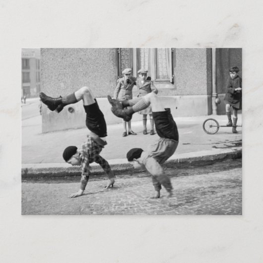 Les frères Paris - 1934 - Robert Doisneau Briefkaart (Voorkant)