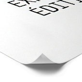 Les gebruikt Grieks blauw beeld kunstroze rood kun Poster (Hoek)