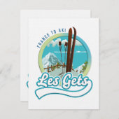 Les Gets france ski logo (Voorkant / Achterkant)