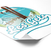 Les Gets france ski logo Foto Afdruk (Hoek)