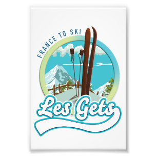 Les Gets france ski logo Foto Afdruk