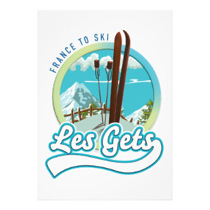 Les Gets france ski logo Foto Afdruk