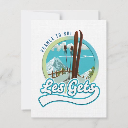 Les Gets frankrijk ski logo (Voorkant)