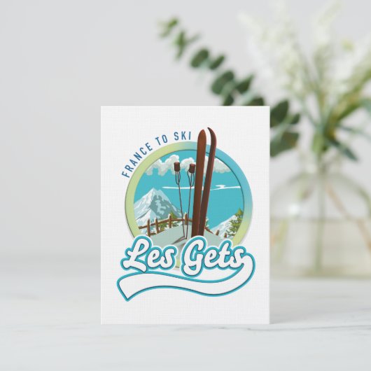 Les Gets Frankrijk ski logo (Staand voorkant)