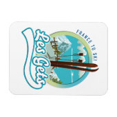 Les Gets frankrijk ski logo Magneet (Horizontaal)