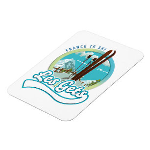 Les Gets frankrijk ski logo Magneet