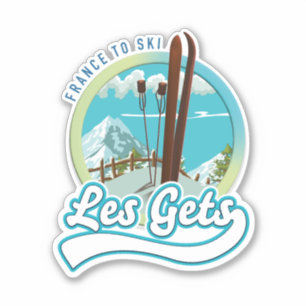 Les Gets frankrijk ski logo Sticker