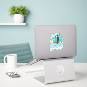 Les Gets frankrijk ski logo Sticker (Laptop op bureau)