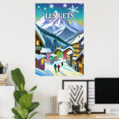 Les Gets Poster (Thuiskantoor)