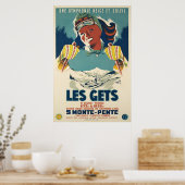 Les Gets, Savoie, Frankrijk, Ski Poster (Keuken)