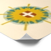 Les Gets une symphonie neige et soleil Ski Poster (Hoek)