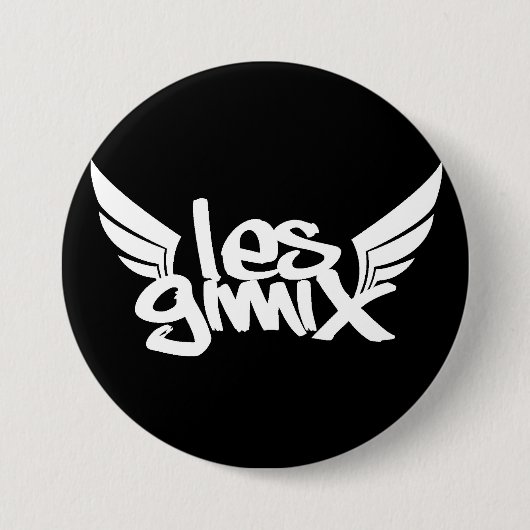Les Gimix Black Logo Button (Voorkant)