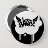 Les Gimix White Bubble Button (Voorkant /achterkant)