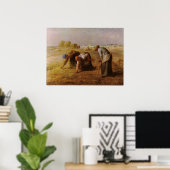 Les Glaneuses 1857 van Jean-Francois Millet Poster (Thuiskantoor)