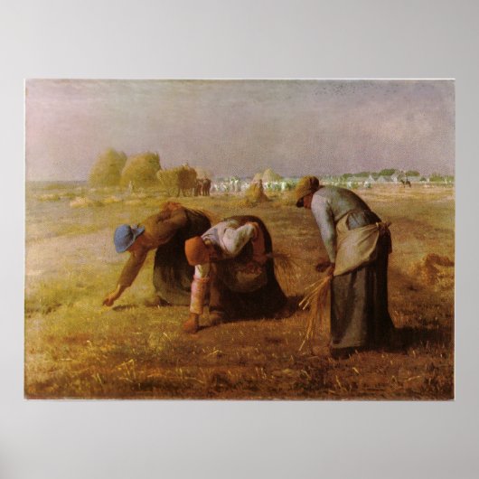 Les Glaneuses 1857 van Jean-Francois Millet Poster (Voorkant)