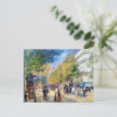 Les Grands Boulevards van Renoir Briefkaart (Staand voorkant)