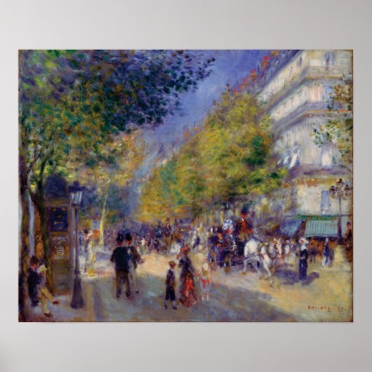 Les Grands Boulevards van Renoir Poster (Voorkant)