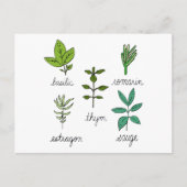 Les herbes briefkaart (Voorkant)