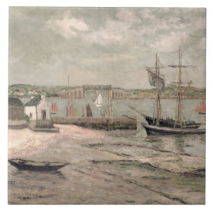 Les Huitrieres, La Trinite-Sur-Mer, Morbihan, 1912 Tegeltje