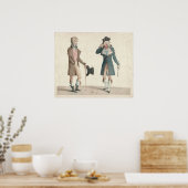 Les Incroyables door Carle Vernet Poster (Keuken)