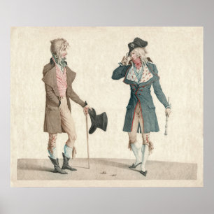 Les Incroyables door Carle Vernet Poster