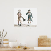 Les Incroyables - Franse Caricature Carle Vernet P Poster (Keuken)