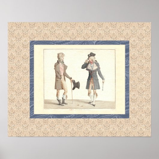 Les Incroyables - Reproduction of Vernet Engraving Poster (Voorkant)