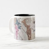 Les Invisibles', c.1807 Tweekleurige Koffiemok (Voorkant links)