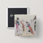 Les Invisibles', c.1807 Vierkante Button 5,1 Cm (Voorkant /achterkant)