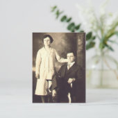 Les jumeaux en 1930 briefkaart (Staand voorkant)
