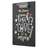 les love inspireer favoriete leraar chalkboard klembord (Links)