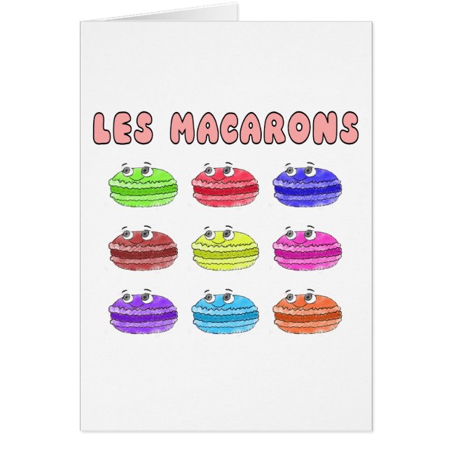 Les Macarons Cute Cartoon (Voorkant)
