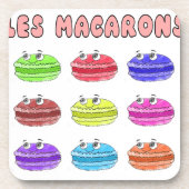 Les Macarons Cute Cartoon Bier Onderzetter (Voorkant)