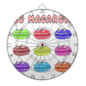 Les Macarons Cute Cartoon Dartbord (Voorkant)