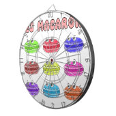 Les Macarons Cute Cartoon Dartbord (Voorkant Rechts)