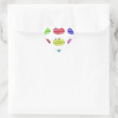 Les Macarons Cute Cartoon Hart Sticker (Tas)