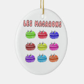 Les Macarons Cute Cartoon Keramisch Ornament (Rechts)