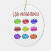 Les Macarons Cute Cartoon Keramisch Ornament (Links)