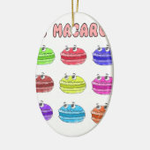Les Macarons Cute Cartoon Keramisch Ornament (Links)