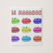 Les Macarons Cute Cartoon Legpuzzel (Verticaal)