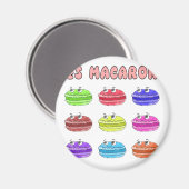 Les Macarons Cute Cartoon Magneet (Voorkant / Achterkant)