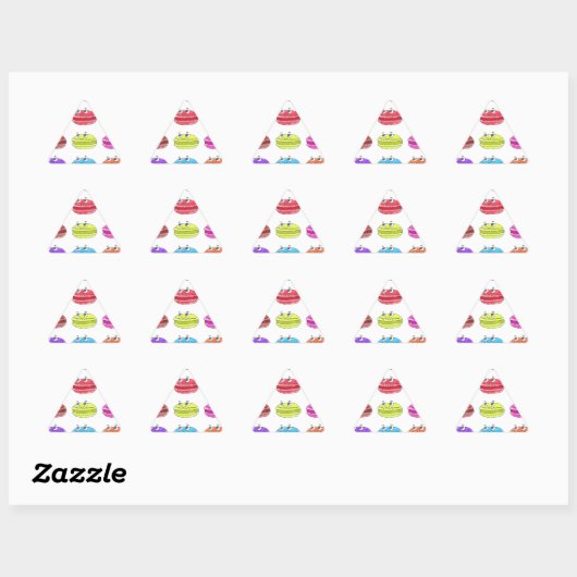 Les Macarons Cute Cartoon Sticker (Vel)