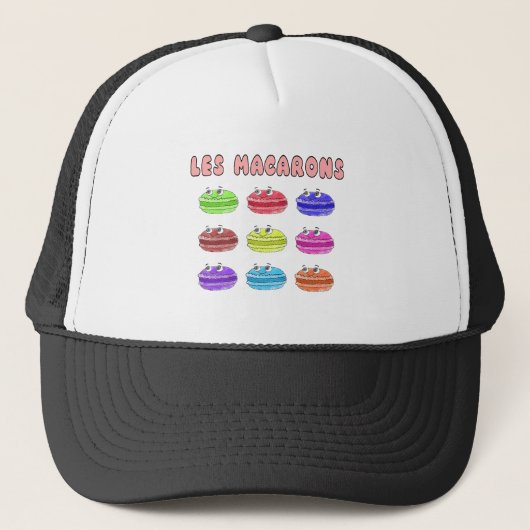 Les Macarons Cute Cartoon Trucker Pet (Voorkant)
