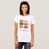 Les Macarons - Muti-kleurige pastels T-shirt (Voorkant volledig)